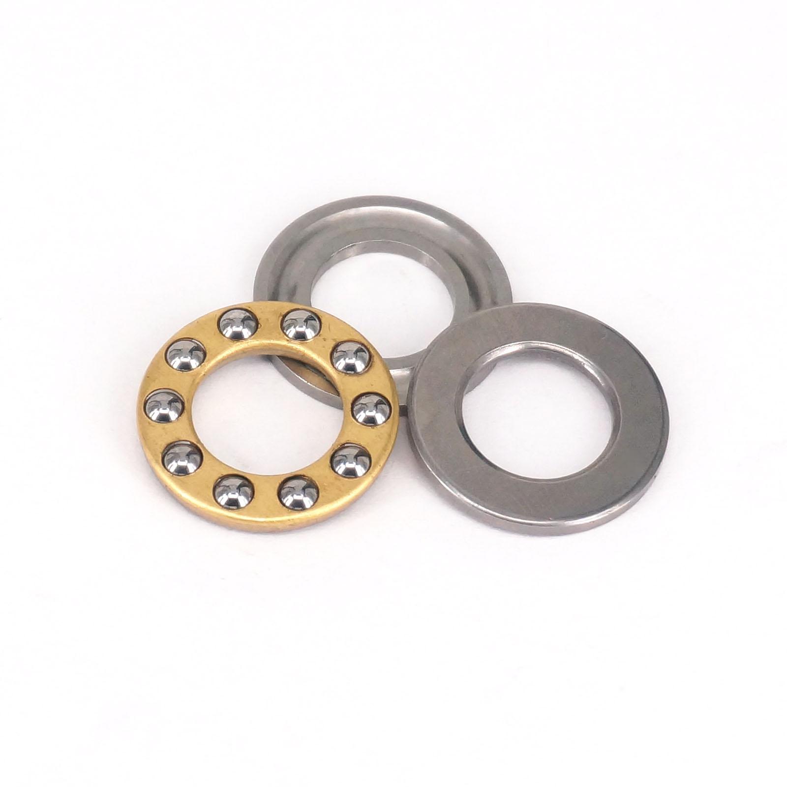 2 Uds 10x18x5,5mm bola Axial arandelas planas rodamientos de empuje 3 piezas ABEC-1
