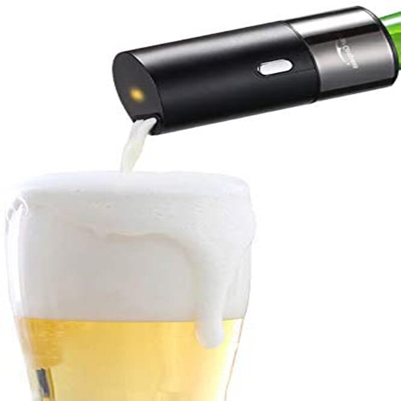 Beer Bubbler Household Supersonic Foaming Machine Portable Beer Foam Maker Sonic Foamer for Ice Beer: Default Title
