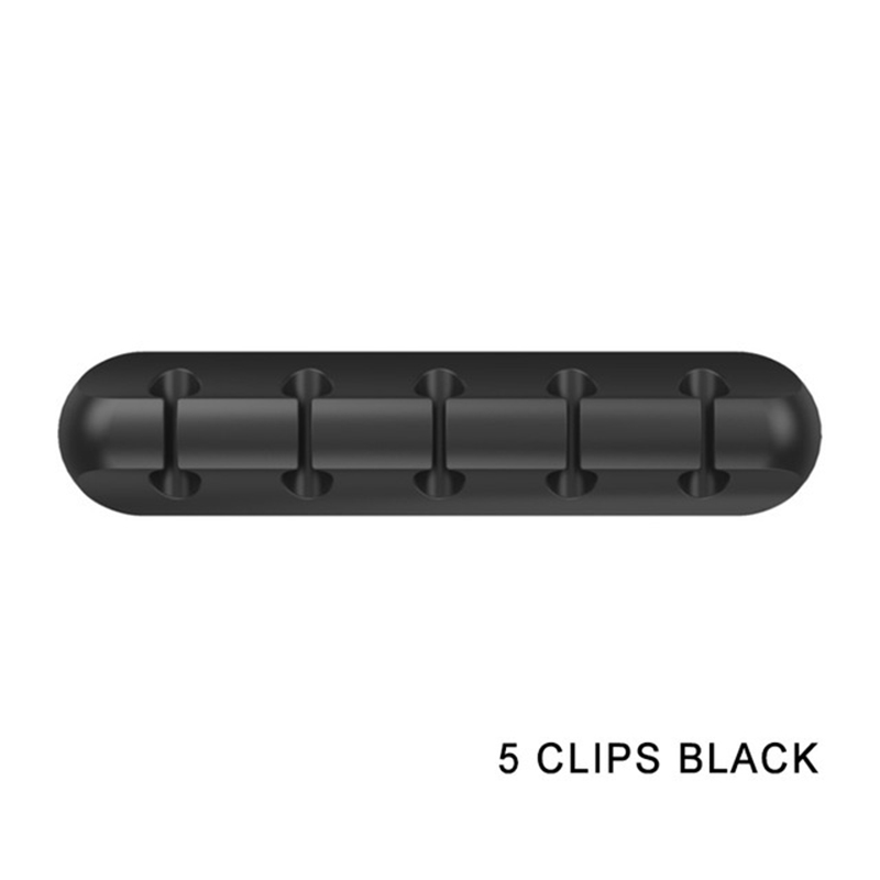 USB Cable Organizer Silicone Cable Winder Desktop Tidy Management Clips Cable Holder for Mouse Keyboard Wire Organizer Headphone: pink