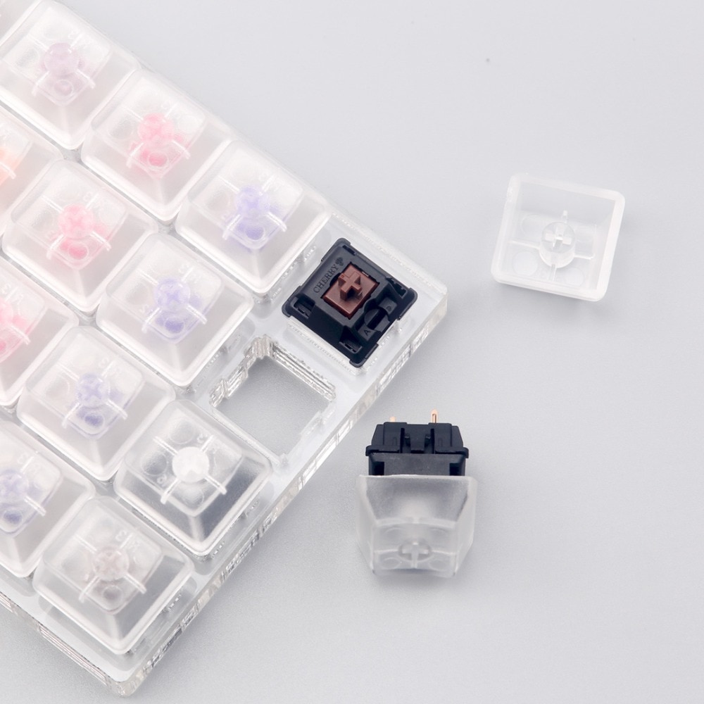 clicky linear tactile switch tester cherry zealio gateron box switch tester with transparent keycap