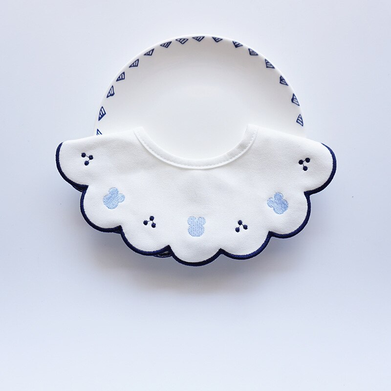 Slabbers Katoen Ronde Hals Baby Burp Doek Slabbetjes 360 Graden Voeden Bib Voor Jongens Meisjes Baby Kleding Bandana Slabbetjes waterdicht: 4