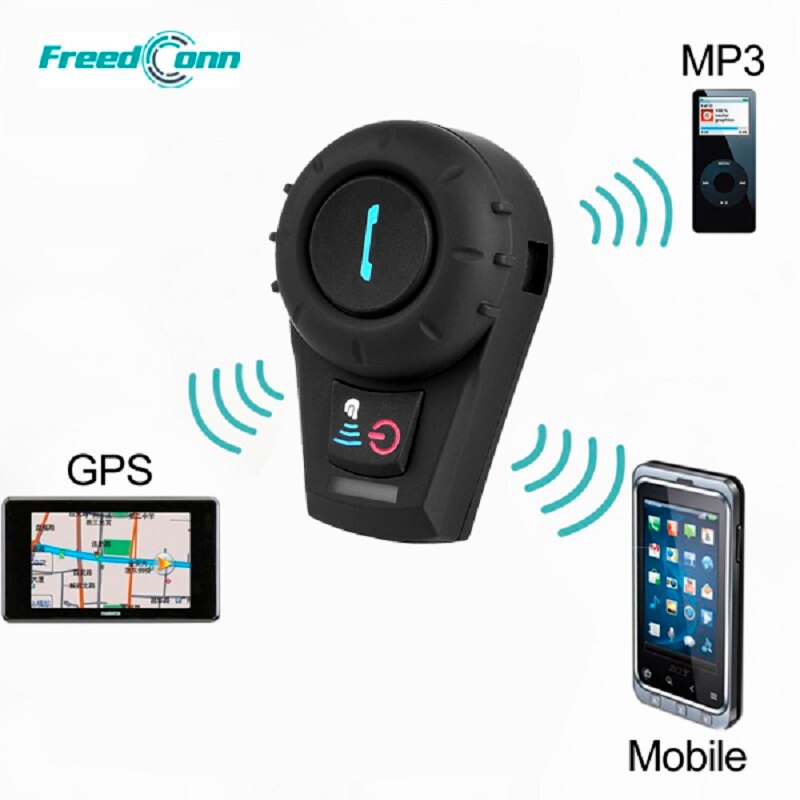 FreedConn FDC-VB Motorcycle Bluetooth Helmet Headset 500M Wireless Intercom Helmet Headphone with FM Radio