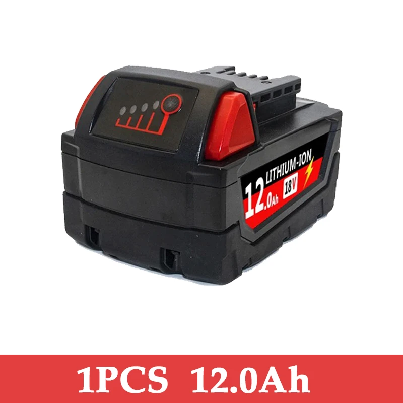 NEUE 18V Für Milwaukee M18 M18B6 18V XC 12Ah 9Ah Li-Ion Akku 48-11-1860/Ladegerät akku: Beige