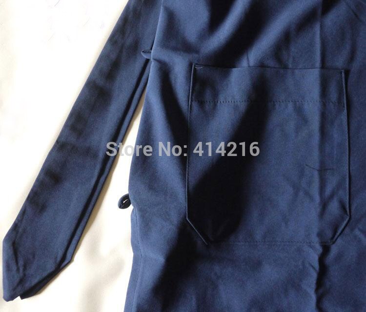 unisex Taoist clothing Tai chi uniforms Garments Taoism performance kung fu exercise long robesmartial arts suits dark blue