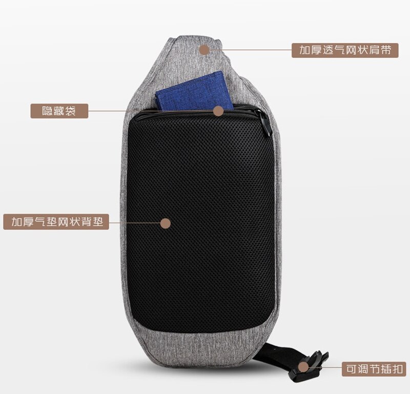 CAI-bolsa de mensajero cruzada impermeable para hombre, bolso antirrobo para viaje de negocios, estilo inglés, a la ,