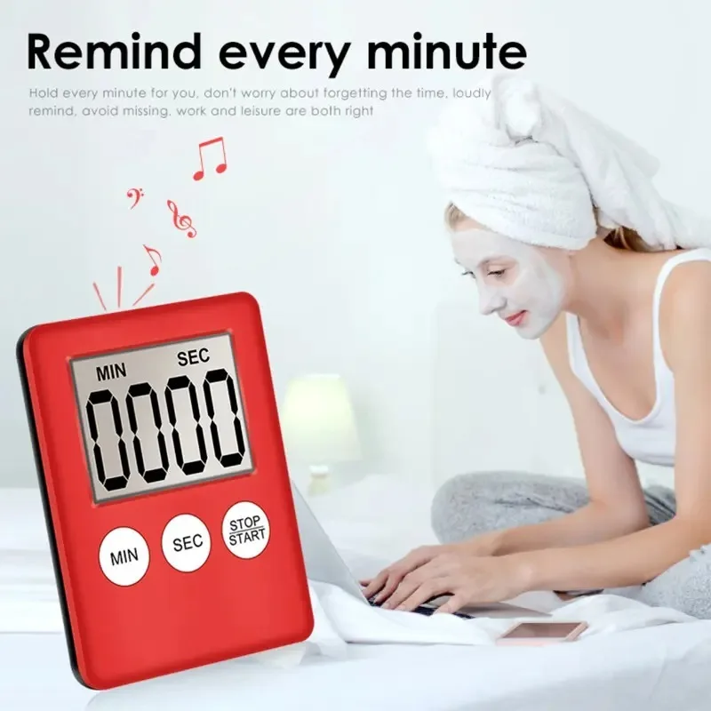 Magnet Küche Kochen Timer LCD Digital Bildschirm Küche Timer Quadrat Kochen Timer zählen Countdown Wecker für sterben Küche