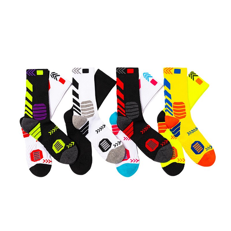 Sports Knee-High Basketball Socks Elite Thick Sports Socks Non-slip Durable Skateboard Towel Bottom Socks Stocking