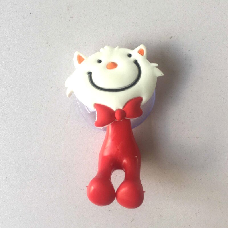 Tandenborstelhouder Zuig Cartoon Dier Tandpasta Opbergrek Tandenborstel Dispenser Badkamer Organizer Accessoires: cat