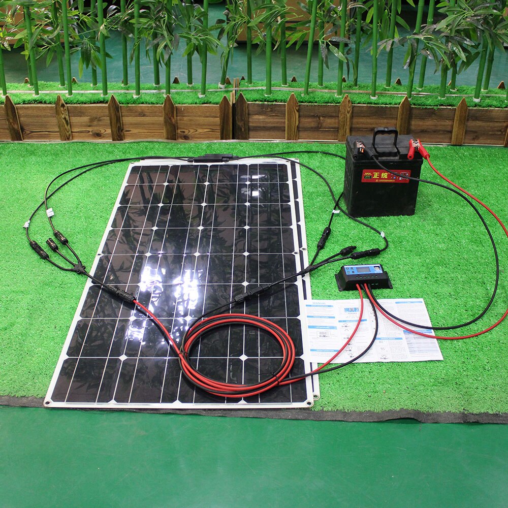 solar charge controller 10A 20A 30A 12v/24v home solar panel kit solar regulator for with dual USB port