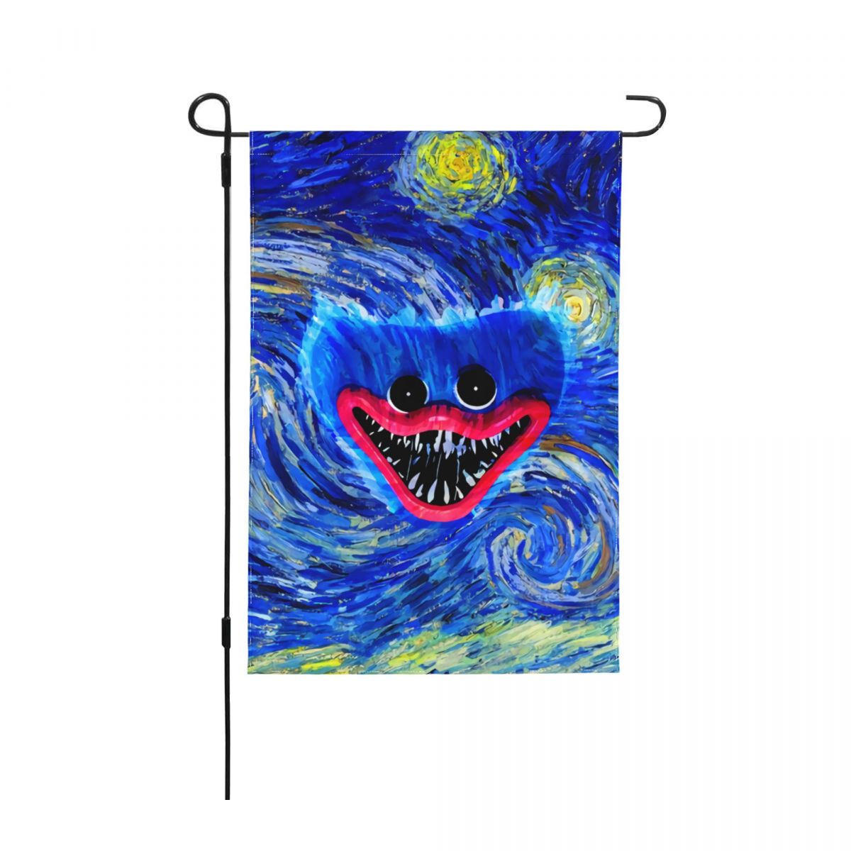 Poppy Playtime Huggy Wuggy Garden Flag Double-sided Printing Decorative Yard Banner Flag Party Outdoor Home signs: 4 / 32 x 48CM