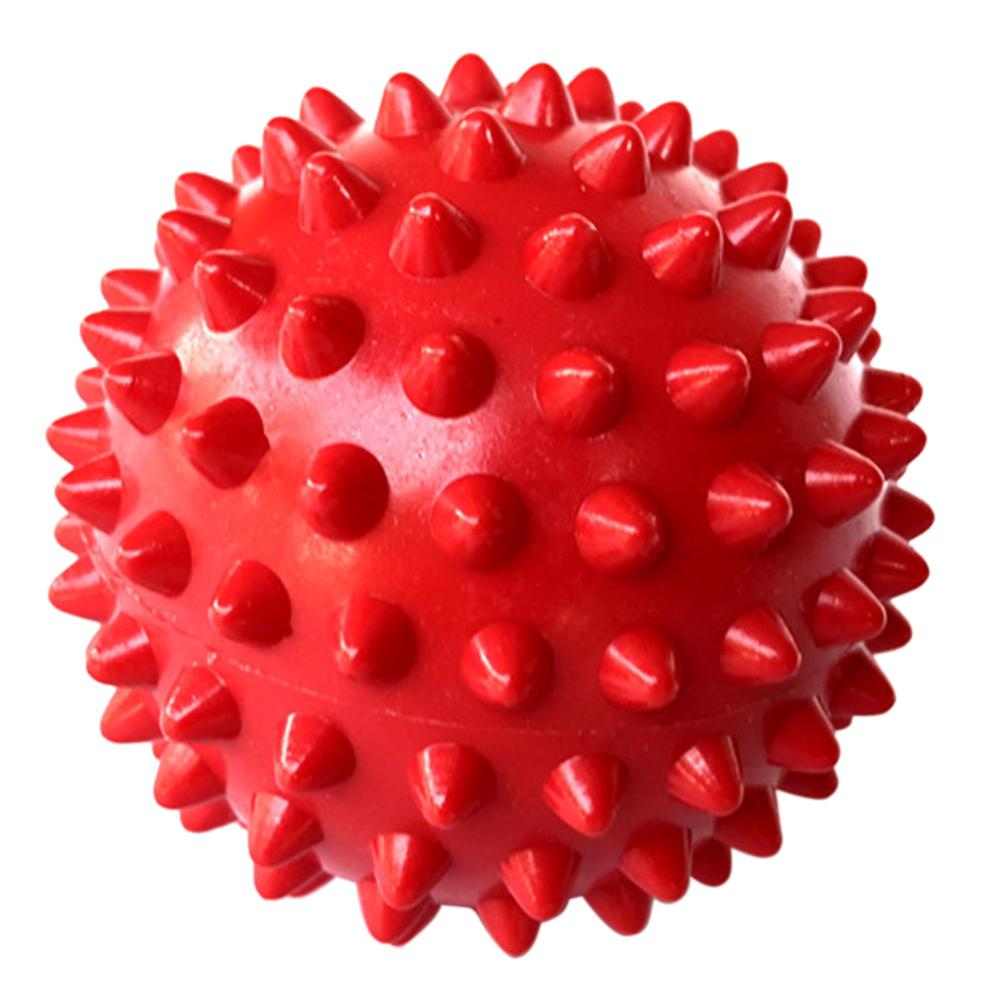 6.5cm Spiky Massage Ball Hand Foot Body Pain Stress Massager Relief Muscle Relax Ball Trigger Point Health Care Sport Toy Ball: Red 