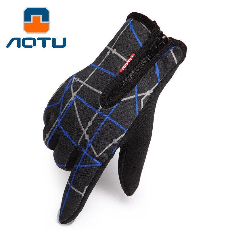 Outdoor gloves for men/ women to keep warm fleece ride all refers to the autumn/winter mountaineering antiskid wind