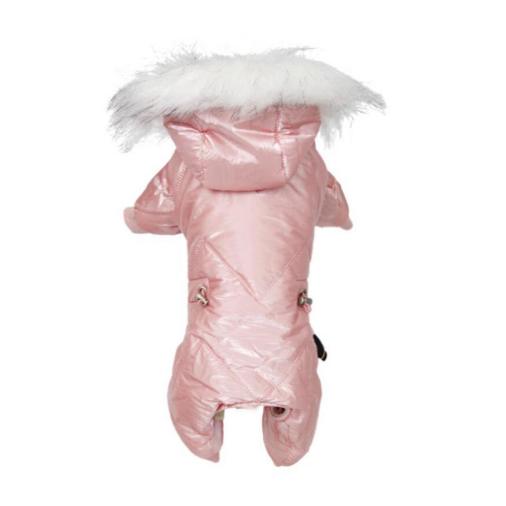 Piumino per cani di piccola taglia abbigliamento invernale per cani piumini Super caldi cappotto con cappuccio regolabile cappotto per cani abbigliamento invernale cappotti per cuccioli: 14