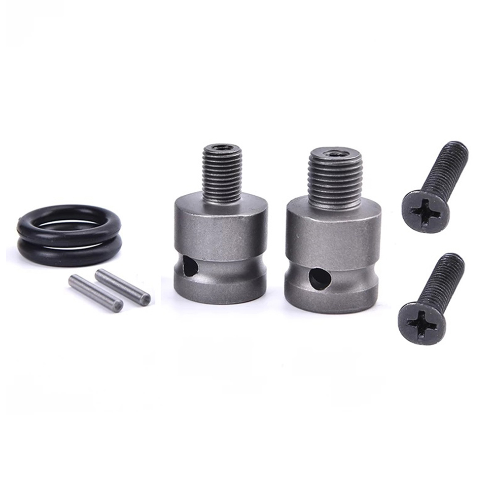 Adaptateur de mandrin de perceuse pour clés à chocs abrasives, mandrin de perceuse électrique, convertisseur d'adaptateur de mandrin de perceuse en acier allié, 1/2 en effet, 3/8 po