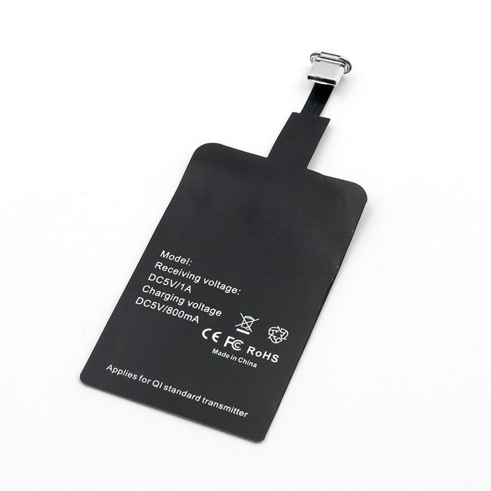 Qi Draadloze Oplader Ontvanger Micro Usb Een Usb B Type C Draadloze Oplader Adapter Voor IPhone6 6S 7 Plus mobiele Telefoon Connector