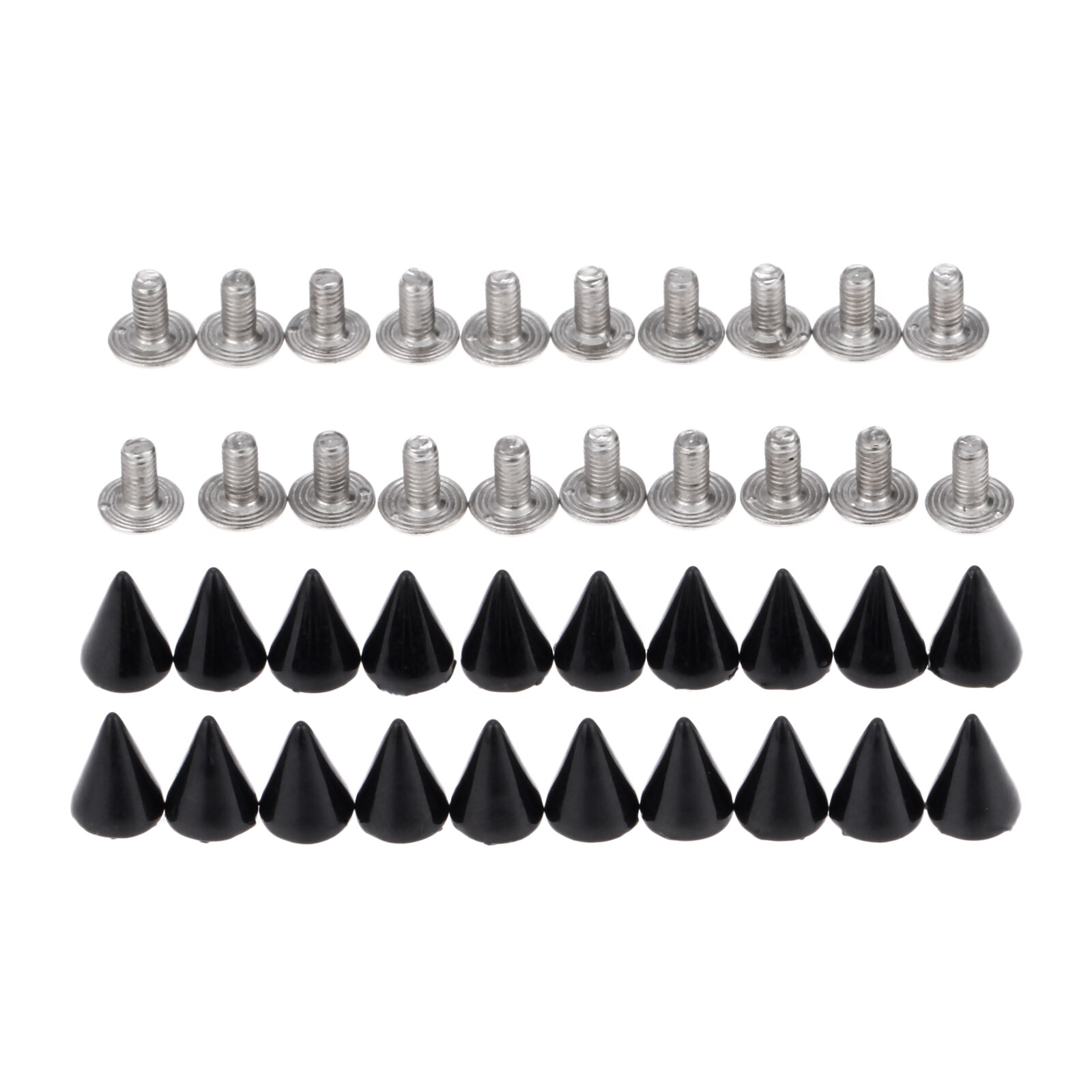 20x Metall Schrauben Knopf Spitze Nieten Handtasche Gürtel Schuhe Punk Bekleidung Leder Schnallen Handwerk Kugel Niet Zucht Spikes DIY handgefertigt: A