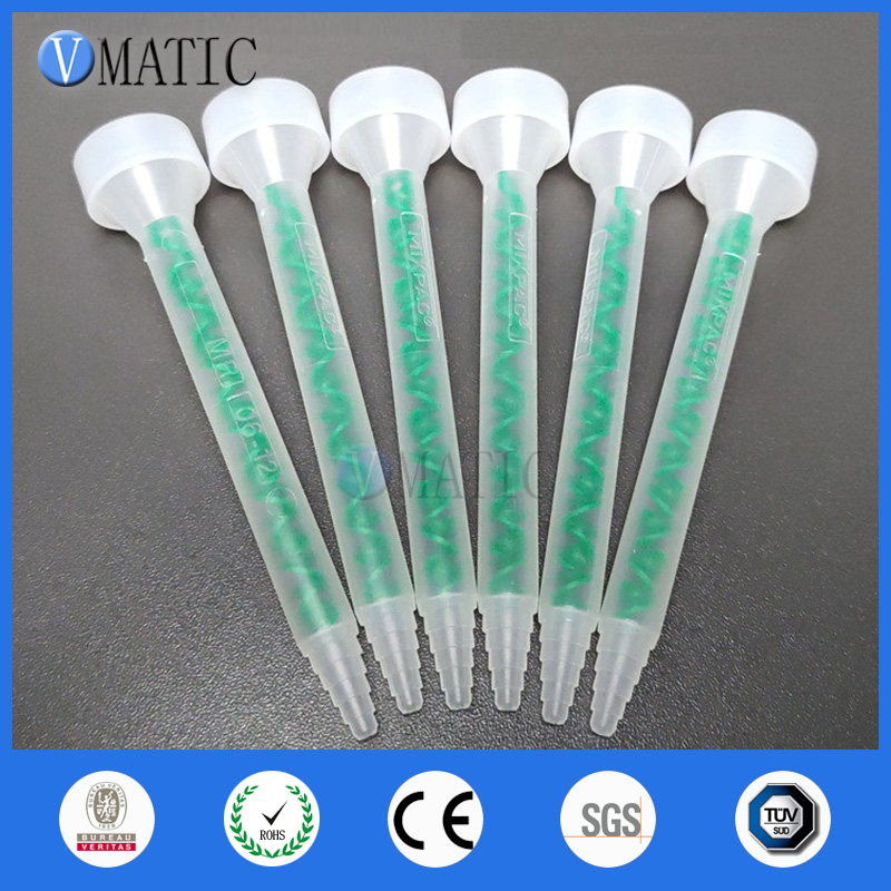 Resin Dynamic Mixer MR06-12 Mixing Nozzles Plastic Static Mixer Tube For Glue Machine Filling