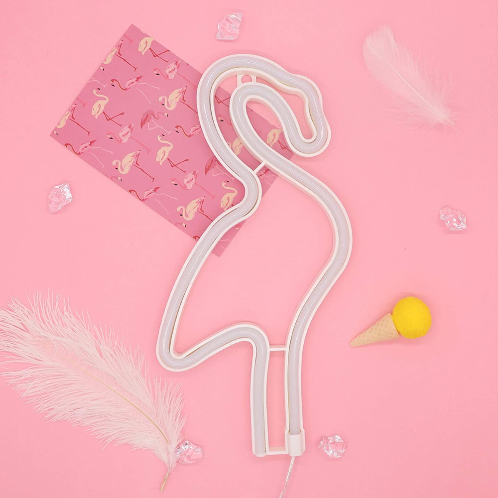 Flamingo Neon Led Decor Light Wall Decor Voor Kerst Verjaardagsfeestje Thuis Led Decoratieve Verlichting Wedding Event Banquet Party