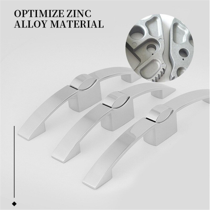 Solid Push Button Pull Handle Lock Locking Knob Cupboard Door Bright Chrome Cabinet Lock Cabinet Lock Zinc Alloy Hardware