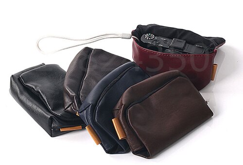 Funda de cuero PU para cámara, cubierta suave para Panasonic TS7 FT7 TZ200 ZS200 TZ91 TZ90 ZS70 LX10 LX15 TZ80 ZS60 TZ100 ZS100 TZ70 TZ71