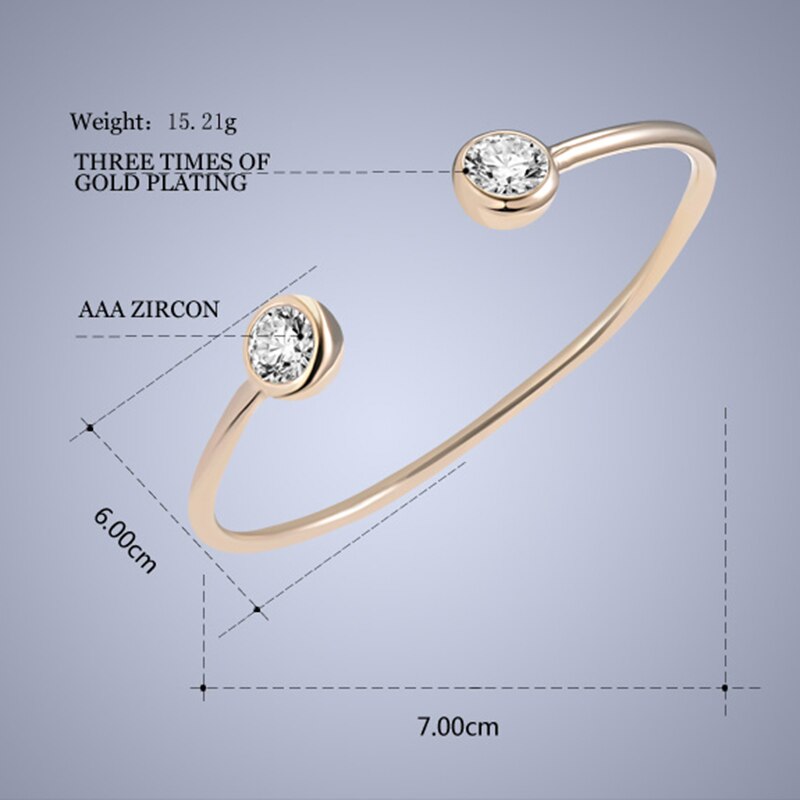 Zirkon Öffnen Manschette Armbänder & Armreifen Für Frauen Mädchen Männer Gold Silber Farbe Legierung Männlich-weibliche Armreif Armband Schmuck