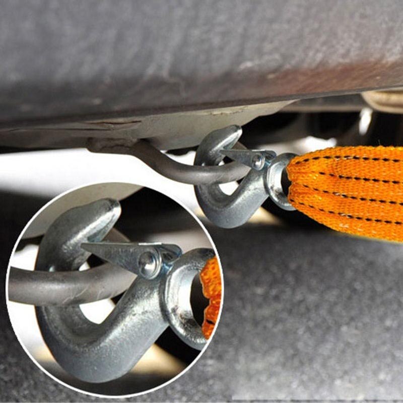 NEUE 3M 3 Tonnen Abschleppen Seil Strape Kabel Mit U Haken Schäkel Hohe