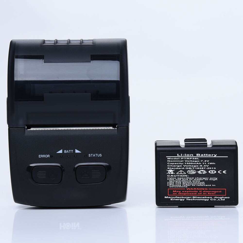 H200 Wireless Thermal Printer Portable With Battery 58mm Printing Width For Business Receipt Printing