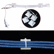 10 Stuks Verstelbare Nylon Zip Kabelbinders + Zelfklevende Tie Mounts Voor Wire Management