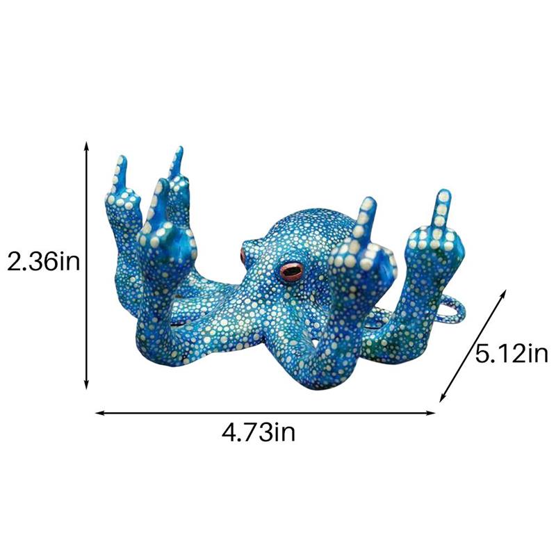 Dieren Octopus Miniatuur Ornamenten Tuin Standbeeld Tafelblad Bar Decoratieve Sculptuur Dier Collectibles Decor