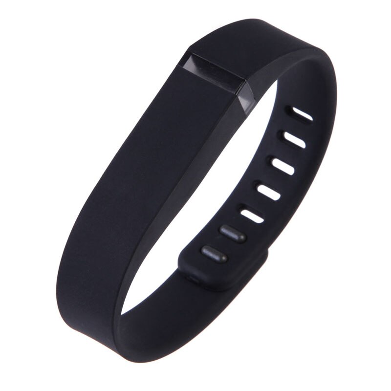 Vervanging Grote Band Voor Fitbit Flex Draadloze Activiteit Armband Armband Kleurrijke Siliconen Polsband Armband Jc: Black