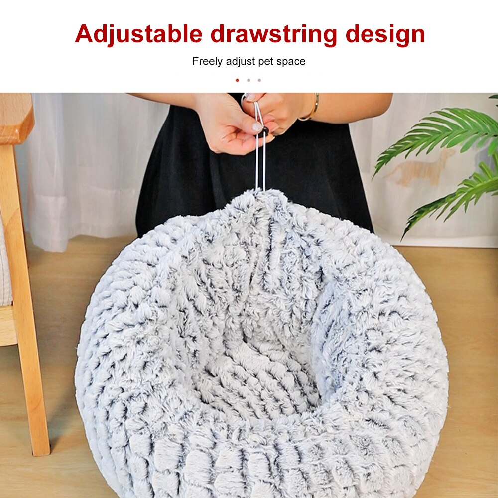 Dog Beds For Large Medium Small Dogs Puppy Labrador Amazingly Cat Marshmallow Washable Round Bed Washable Plush Pet Bed