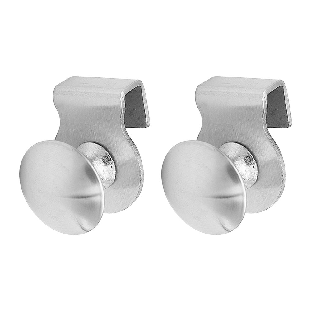 2x Glass Holder Clamp Handle Cupboard Showcase Cabinet Door Accessories Glass clamps