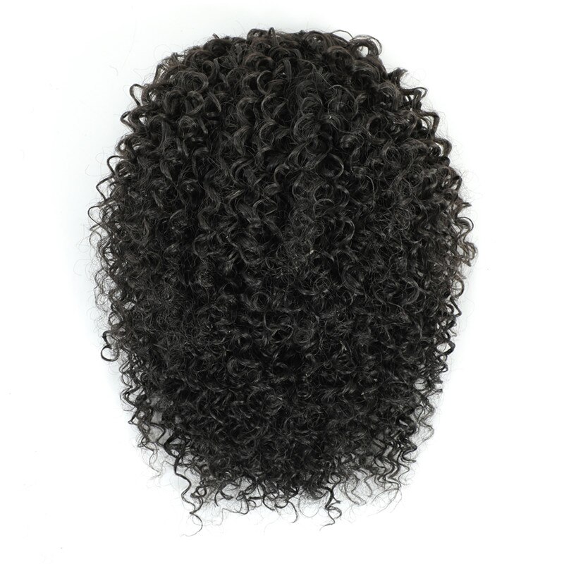Aigemei Afro Kinky Curly Drawstring chignon Puff Ponytail African Hair Extension Synthetic Clip in Pony Tail Hair Extensions: 2