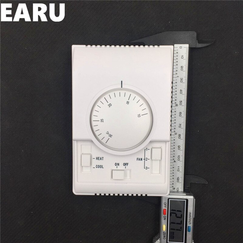 2pcs/lot 220VAC Honeywell Room Mechanical Central Air Conditioner Thermostat fan Temperature Controller Warm Cool