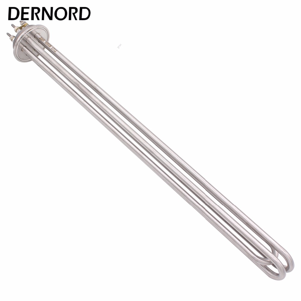 DERNORD 208v 6000w Electric Immersion Brewing Heating Element with 2" Tri-clamp Flange