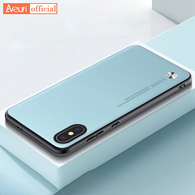 Custodia di lusso in pelle pu per iphone x xs xr con retro opaco e protezione in silicone per iphone xs max xs iphonex coque