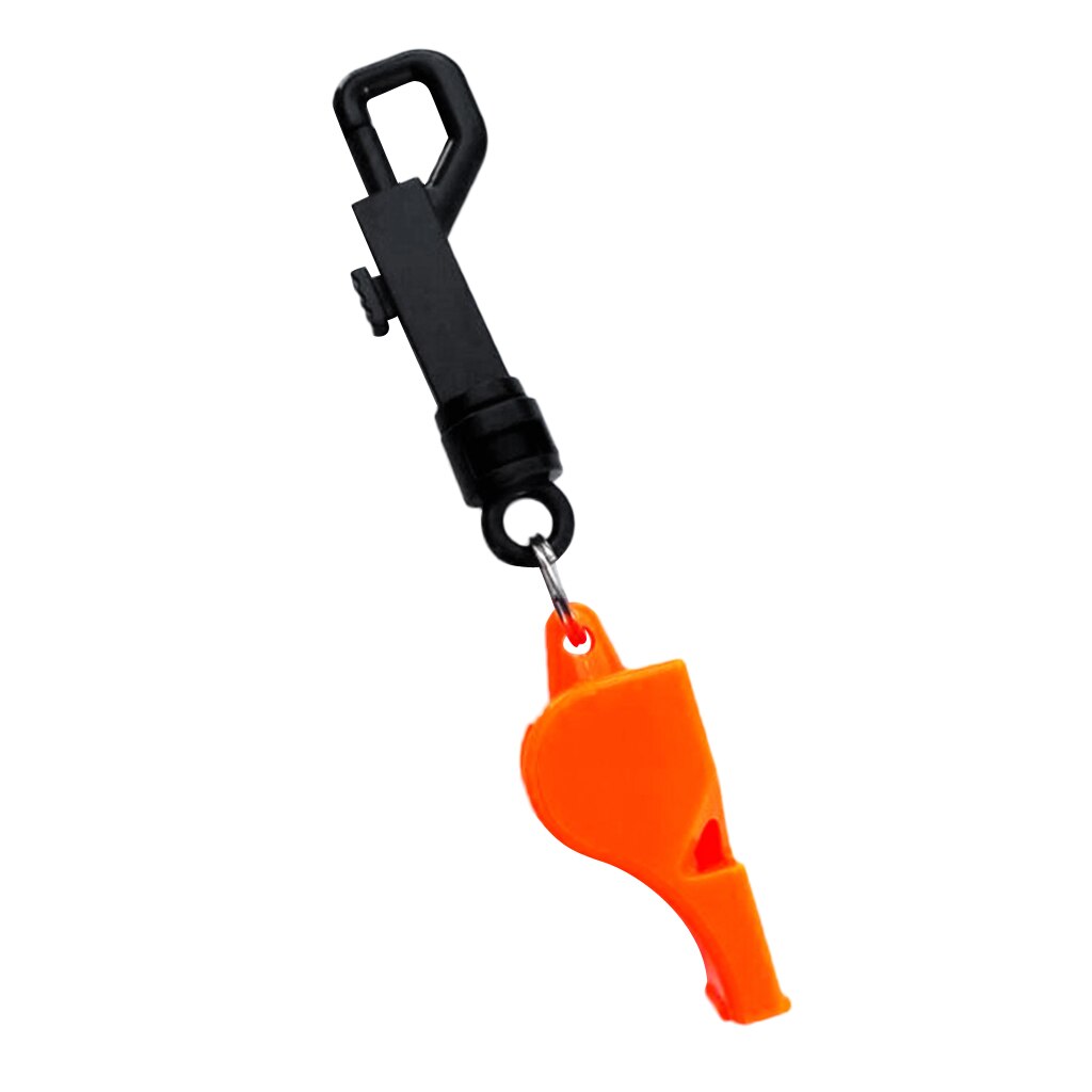 Duiken Emergency Duiken Survival Fluitje Met Snap Clip Water Sport Zwemmen Duiken Accessoires: Orange