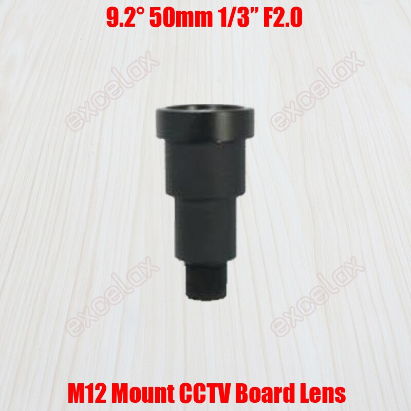 1/3 "50mm VGA Resolutie M12 Mount CCTV Lens F2.0 Lange Brandpuntsafstand Vaste Iris MTV Interface voor Analoge video Security Camera