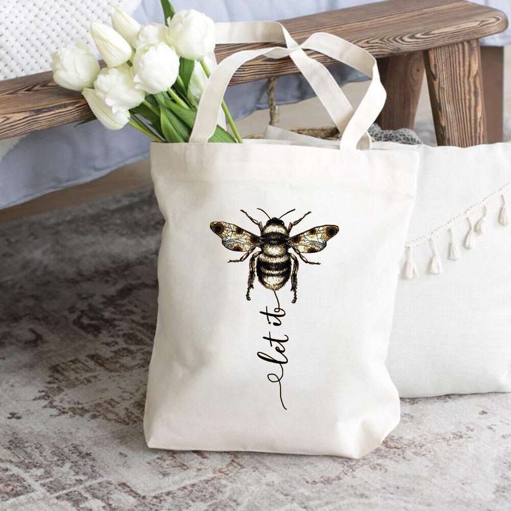Décontracté épaule grande capacité sac à provisions Tumblr graphique filles sac à main femmes sac fourre-tout toile tissu marché sac