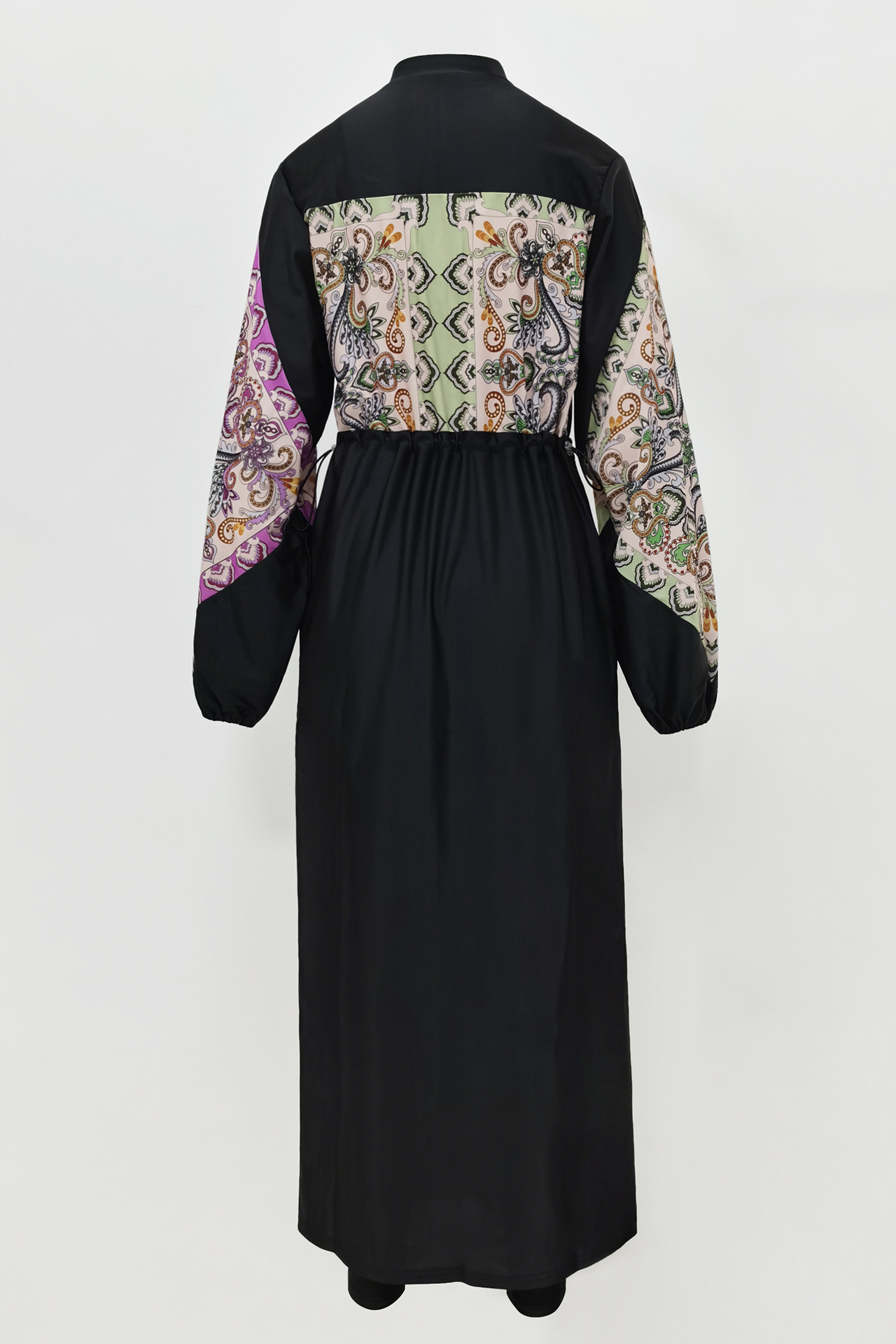 Burkini-bañador musulmán para mujer, traje de baño de manga larga, traje de baño islámico, batas modestas, traje de baño liso con ropa Hijab 2023