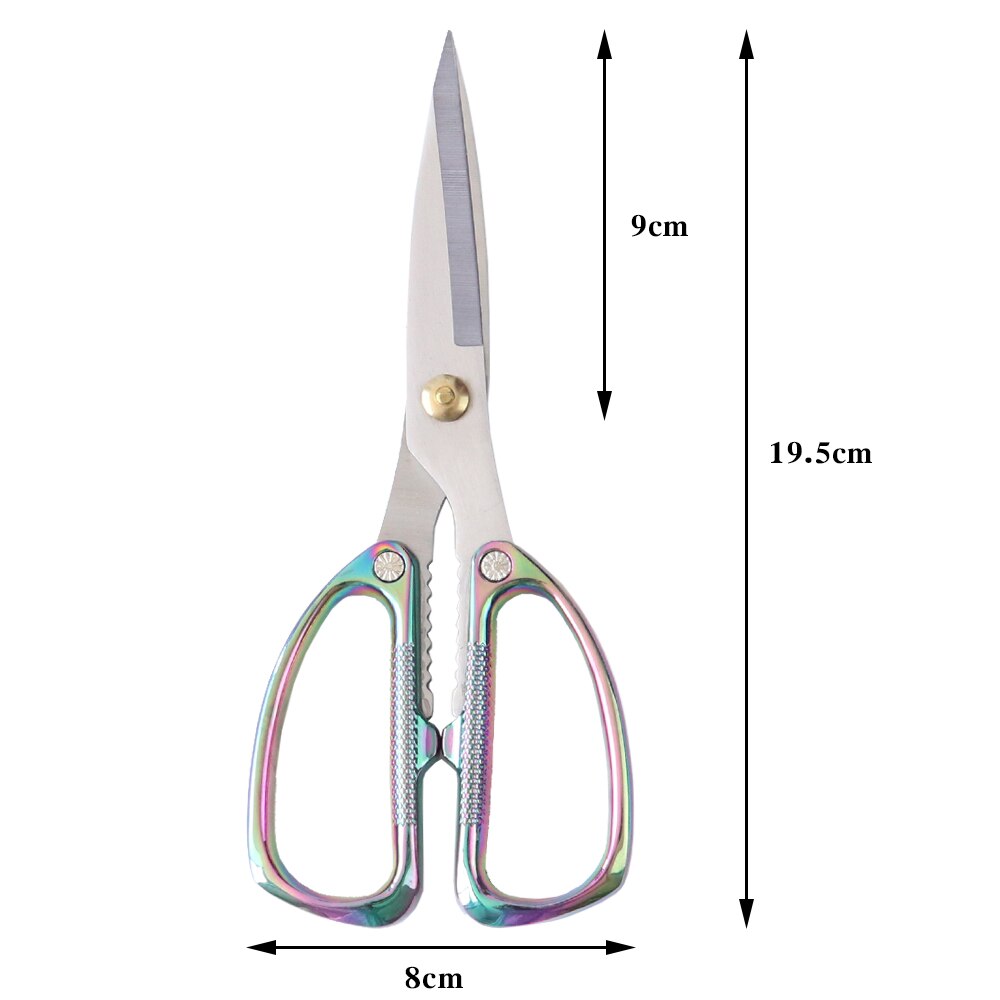 Tijeras de costura de , 8 pulgadas de longitud, para cortar plumas, ropa, hogar, acero inoxidable, Diy: 19.5cm-8cm
