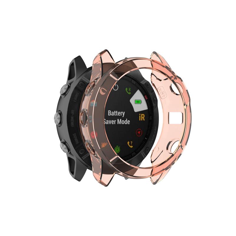 Ultra-Dunne Voor Garmin Fenix 6X Case Protector Shell Voor Fenix 6X Tpu Cover Smart Horloge Protector Anti Rubber Mouwen: 2