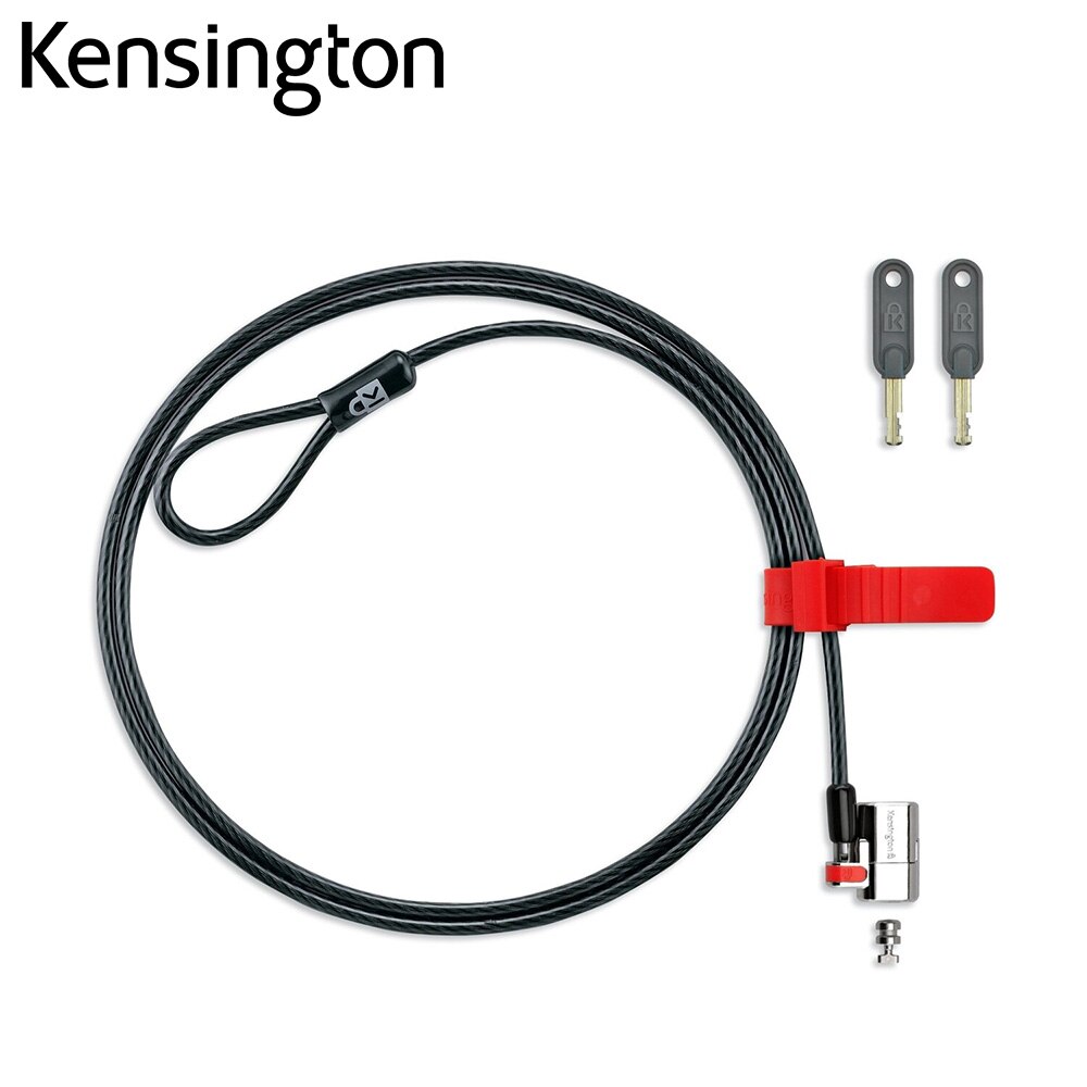 Premium Kensington Original ClickSafe Keyed Laptop Lock with 1.5m Carbon Steel Cable Highest Security Level for Projector K64664