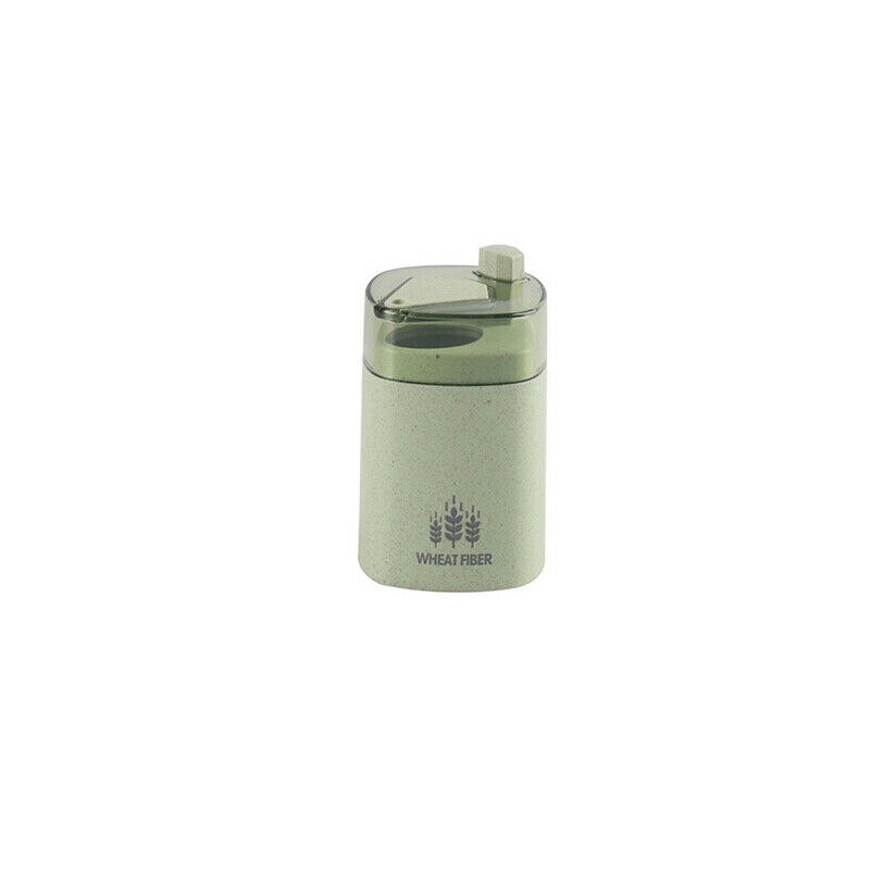 Automatic Toothpick Holder Container Wheat Straw Household Table Toothpick Storage Box Toothpick Dispenser: Green