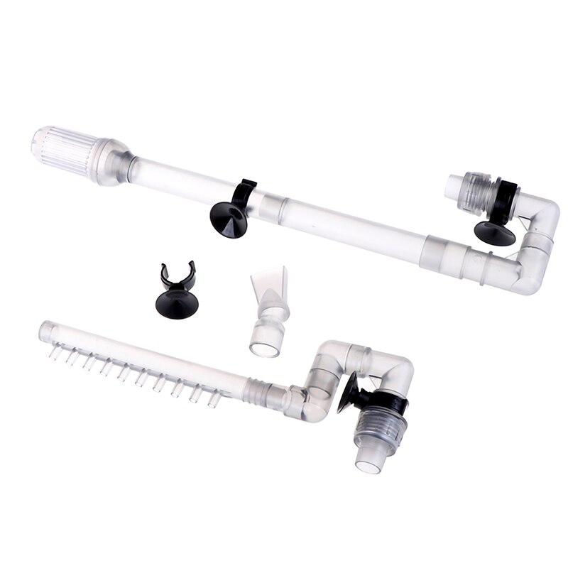 Sarini Inlaat- En Uitstroombuis Set - Voor Canisterfilters 12/16 Mm - Compatibel Met HW-603B, E250, CF600 & Meer - Grijze Kunststof