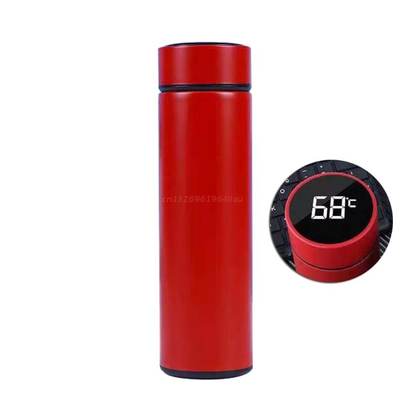 Termo inteligente de acero inoxidable con pantalla de temperatura, botella de viaje para viaje, sopa, café, termo, botella de agua: 3