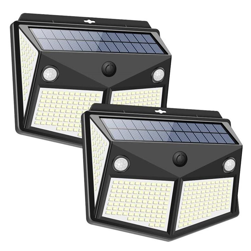 1/2pcs 160/260 LED Solar Light 3 Mode Motion Sensor Wall Lamp Waterproof Outdoor Lamps Lighting Control Pathway Yard Street Lamp: 2pcs 260LED