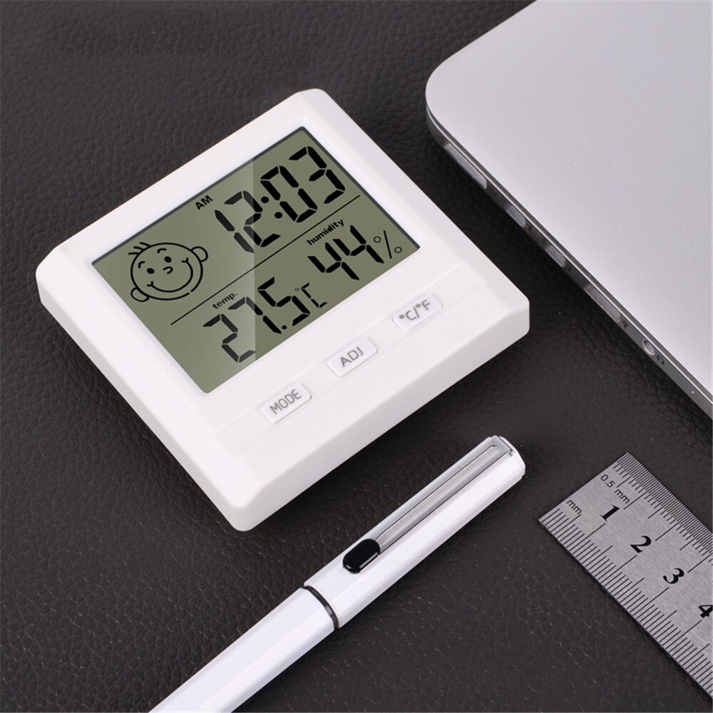 Digital Thermometer Hygrometer Indoor Temperature Humidity Meter with Time Display Multifunction Home Temperature Measuring Tool