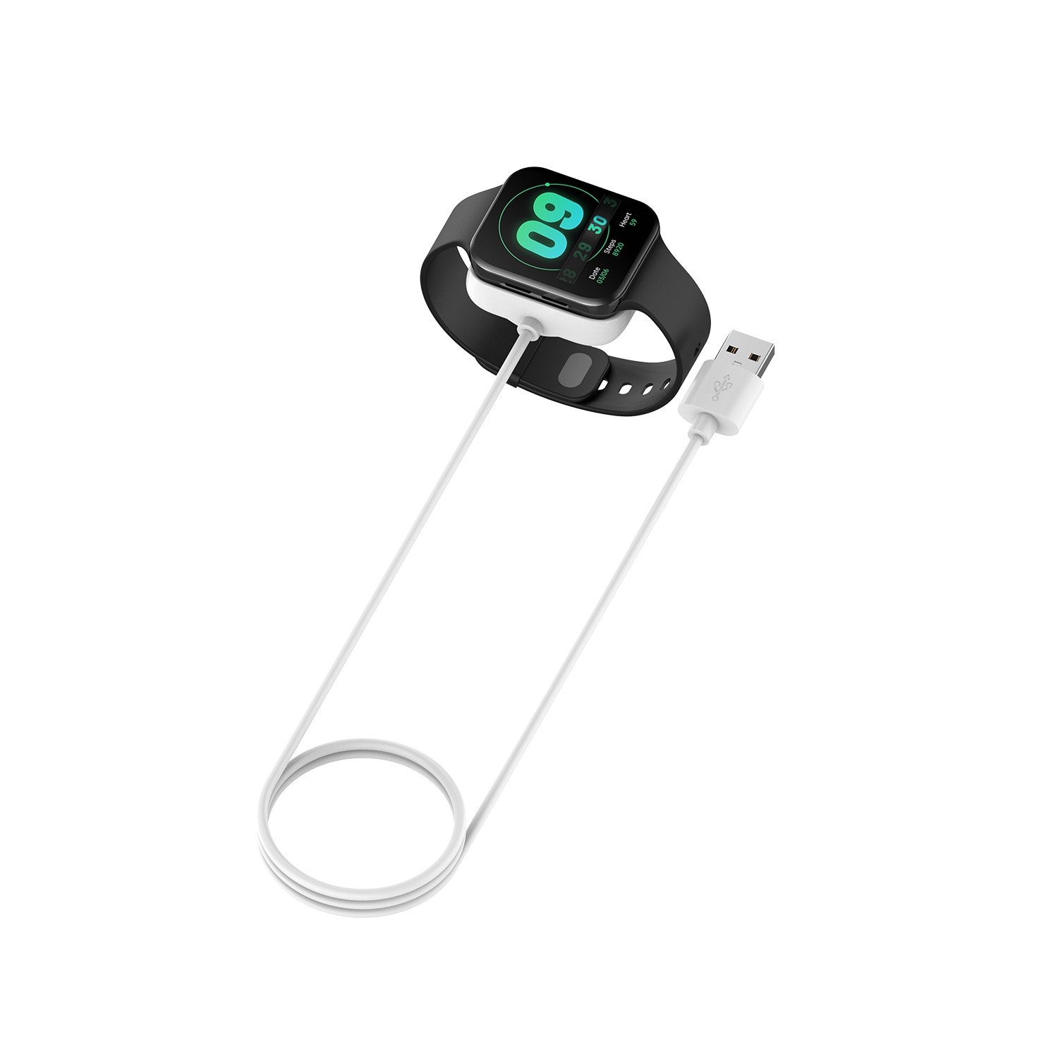 For Oppo Watch 41/46mm Smartwatch USB Charger Magnetic Charging Cable