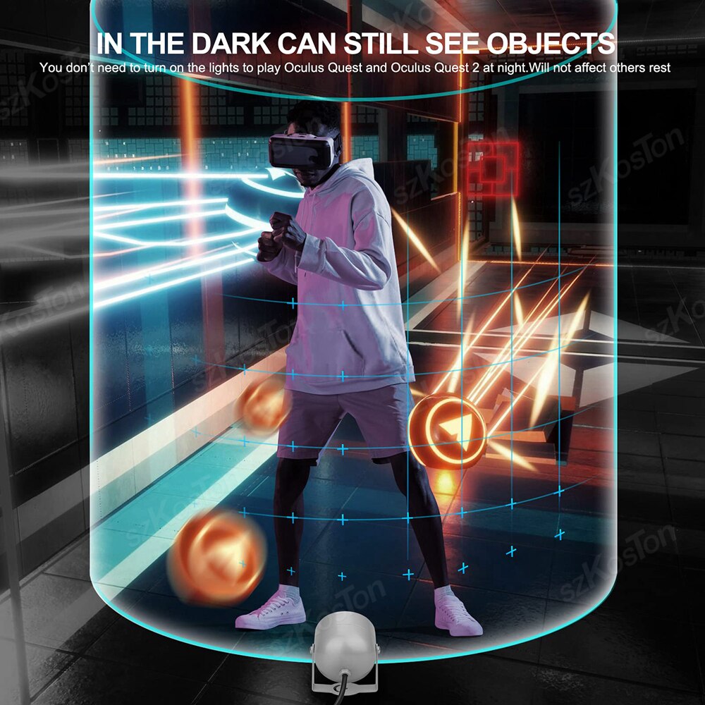 For Oculus Quest 2/Quest Upgraded Night Lamp LED IR Illuminator Light Spread LED Game Lights Improve clarity, Sensitive Tracking